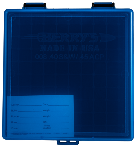 Berrys 008, Berrys 67789    008 Ammo Box  40s/45a 100rd Blu/bk