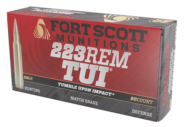 Fort Scott Munitions Tui, Fsm 223-055-scv      223rem  55gr Scs Tui    20/25