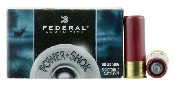 Fed 12ga 2 3/4" 1 Oz - Rifled Slug 5 Pack