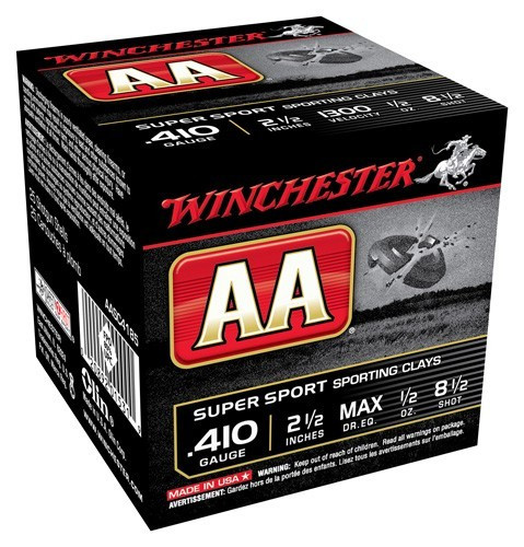 Win Ammo Aa Target .410 2.5" - 1300fps. 1/2oz. #8.5 25-pack