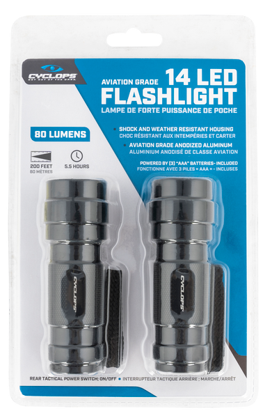 Cyclops Fl14, Cyclp Cyc-fl14-2pk   14 Led Alum Flashlight