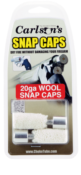 Carlsons Snap Cap 20ga - Aluminum/wool 2pk