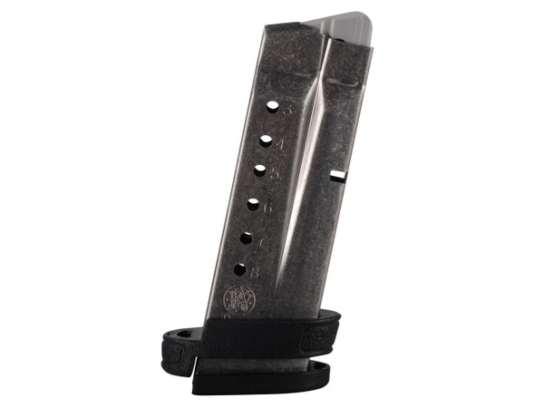 This is an extended factory Smith & Wesson magazine for the M&P Shield 9mm, 8 round capacity.