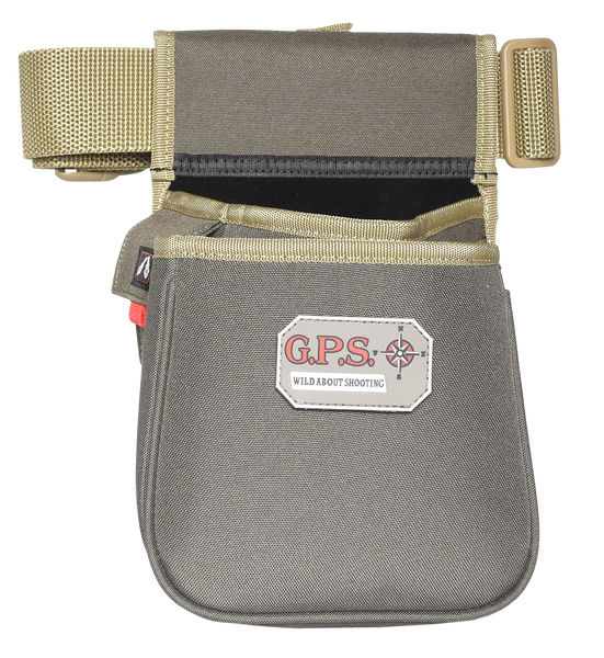G*outdoors Contoured Double Shotshell Pouch, Gps960csprk   Double Shell Pouch   Web Belt  Green