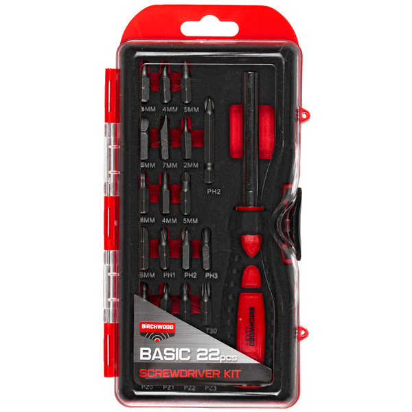 Birchwood Casey Basic Screwdriver Kit, Bir Bsds    Basic Screwdriver Set 22pc