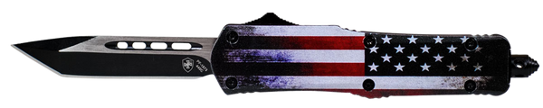 Templar Knife Us Flag, Temp Sus231   Small Us Tanto 440c Black