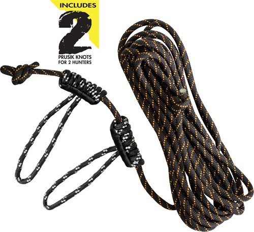 Muddy Life-line 30' W/ Double - Rope Loops Reflective Rope