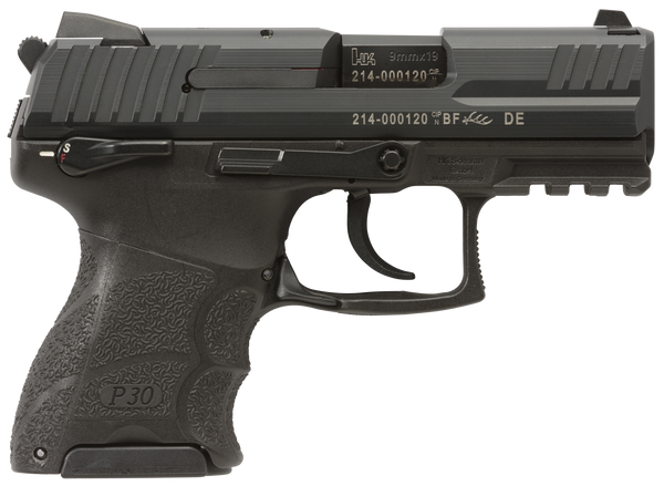 Hk P30sk V1 Lt Lem Trigger 9mm - 3.27" BBL NS 3-10rd BLK