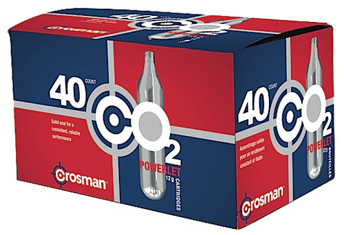 Crosman Powerlet, Cros 23140      Powerlet 12g Co2 Cylinders 40pk