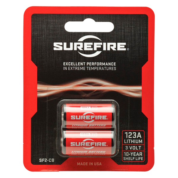 Surefire Cr123a, Sf Sflfp123    Sf123a Batteries Rec(2)