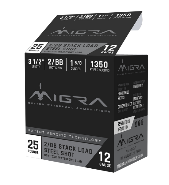 Migra Ammunition Combinational, Migra M12ls2bb  Staxd          12 3.5in 2-bb 25/10