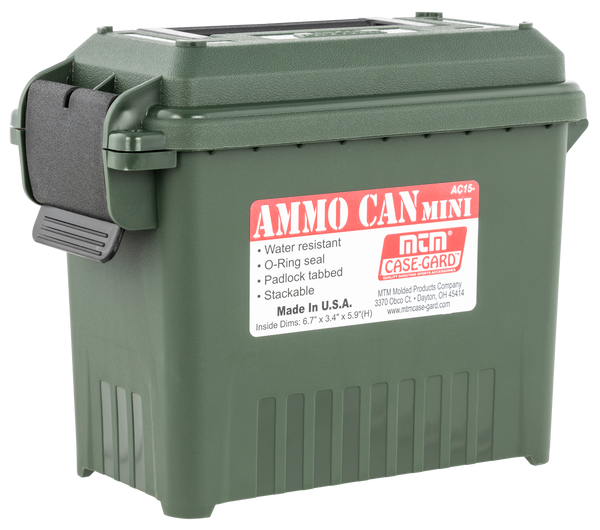 Mtm Ammo Can Mini For Bulk - Ammo Forest Green Lockable