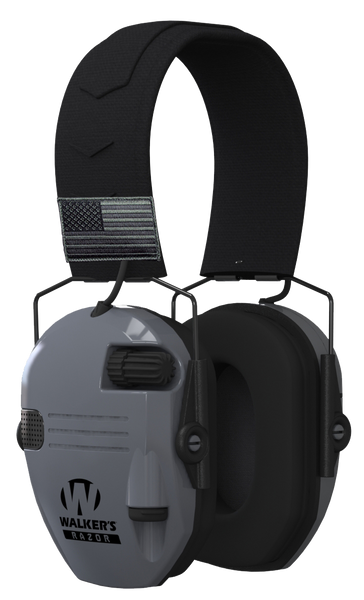 Walkers Game Ear Razor, Wlkr Gwp-rsempatgy   Razr Patriot Muff Gry
