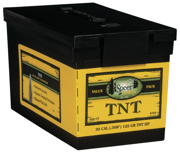 Speer Ammo Tnt, Speer 4725      Bull .308 125 Hp Tnt Vp       500