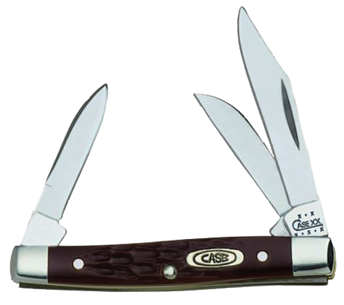 Case Stockman, Case 00081 Brown Synthetic Small Stockman
