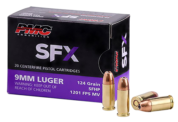 Pmc Ammo 9mm Luger 124gr. - Sfx-hollow Point 20-pack