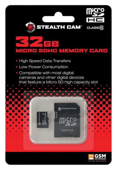 Stealth Cam Micro Sd Memory Card, Steal Stc-32micsd   32gb Micro Sd Card