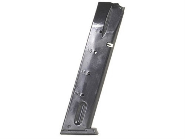 This is a 20 round magazine for any Smith & Wesson 5900 series firearm, made by Mec-Gar.