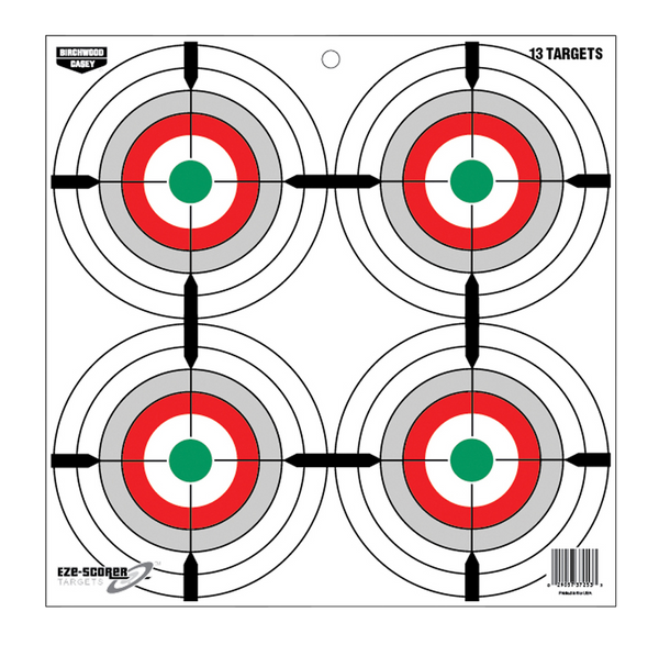 Birchwood Casey Eze-scorer, Bir 37253 Eze-scorer 12"  Multi Bullseye Papr 13pk