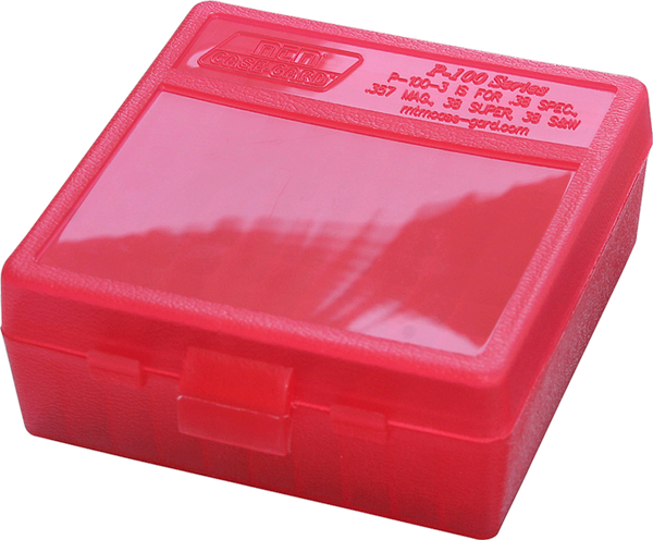 Mtm Case-gard, Mtm P-100-3-29   100rd Pstl Box 38-357  Red