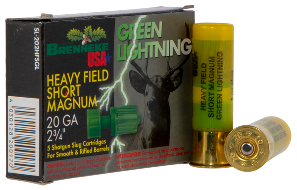 Brenneke Green Lightning, Br Sl202hfsgl Glght      20  23/4      1oz    5/50