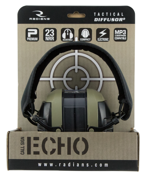 Radians Tactical Diffusor, Rad Cse10bx    Diffusor Elec Muff Nrr23