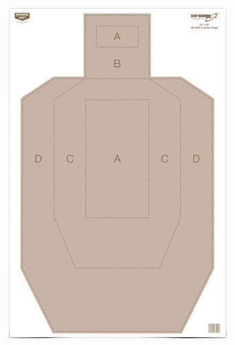 B/c Target Eze-scorer 23"x35" - Ipsc Practice 5 Targets