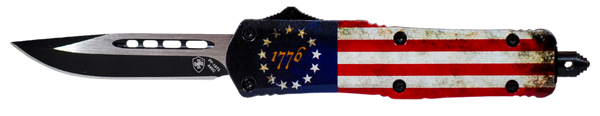 Templar Knife Betsy Ross Flag, Temp Sbrf331 Smll  Betsy Ross Flag Drop Point BLK