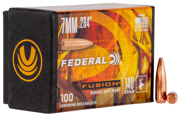 Federal Fusion Component, Fed Fb284f1     Bull .284 140fus       100/4