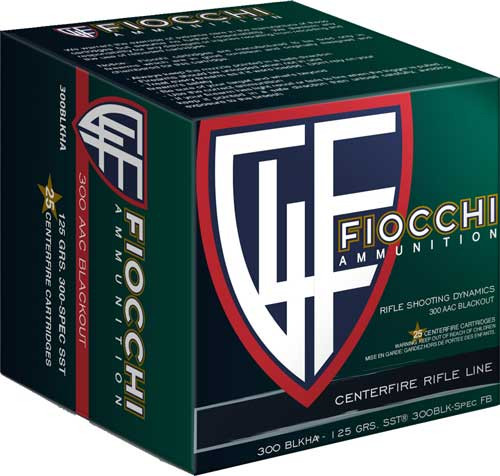 Fiocchi Ammo .300AAC Blackout - 125gr. Sst 25-pack
