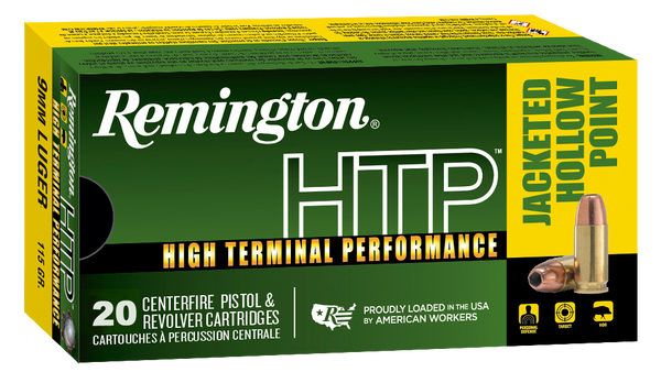Remington Ammunition Htp, Rem 28288 Rtp9mm1a   Htp 9mm       115jhp   20/25