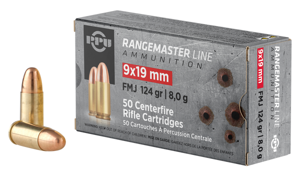 Ppu Rangemaster, Ppu Pprm9       9x19    124 FMJ   Rngmstr    50/20