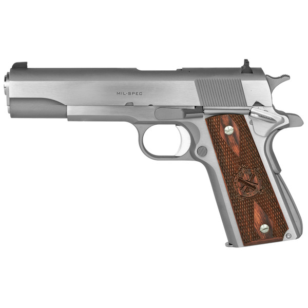 Springfield Armory 1911, Spg Pbd9151l       45 Milspec 5in 7r       Ss/wood