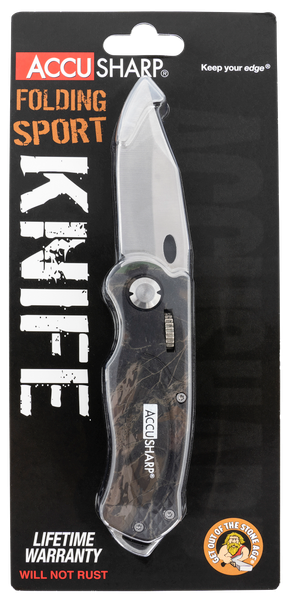 Accusharp Sport, Fpi 704c  Accusharp Folding Sport Knife Camo