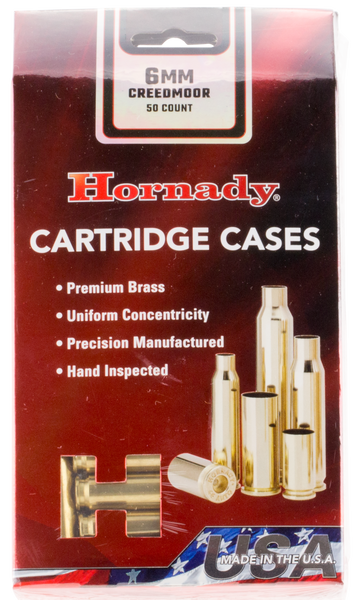 Hornady Unprimed Cases - 6mm Creedmoor 50-pack