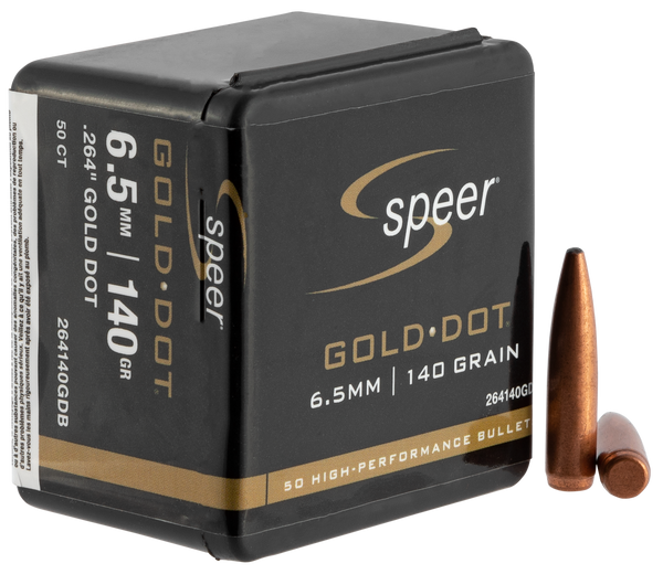 Speer Bullets Gold Dot, Speer Gdb264140 Bull .264 140 Bonded Sp        50