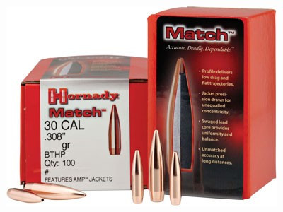 Hornady Bullets 30 Cal .308 - 155gr Jhp-bt Match 100ct