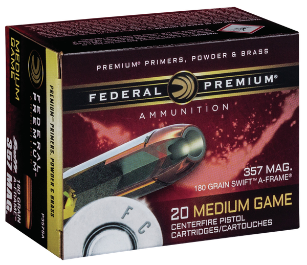 Federal Premium, Fed P357SA       357       180 Swfr        20/10