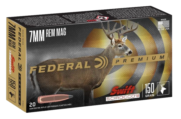 Federal Premium, Fed P7rss1         7mm Mg  150 Swft Scir    20/10