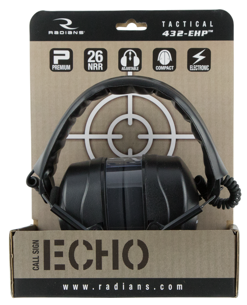 Radians Tactical 432ehp, Rad Cse20bx    432ehp Elec Muff Nrr26