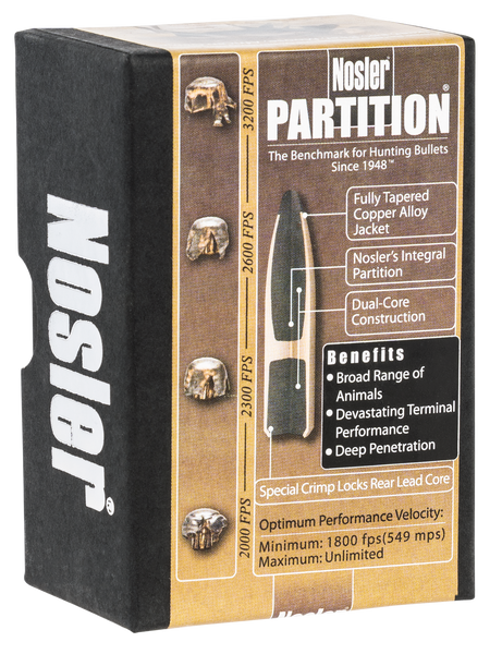 Nosler Bullets 22 Cal .224 - 60gr Partition 50ct