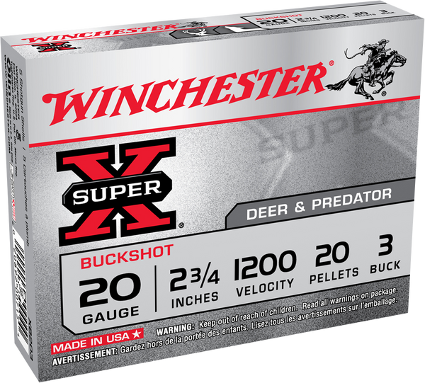 Winchester Ammo Super X, Win Xb203vp     3bk            Buck  15/10
