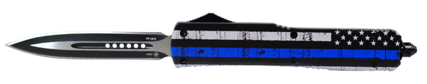 Templar Knife Back The Blue, Temp Mbtb131 Slim  Back The Blue Dagger Black
