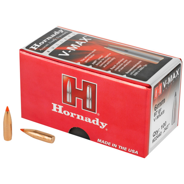 Hornady Bullets 6mm .243 - 87gr V-max 100ct