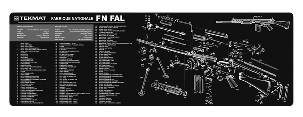 Tekmat Armorers Bench Mat - 12"x36" Fn-fal