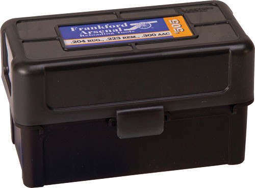 F/a Ammo Box .223 50 Rounds - Black/smoke Hinge Top