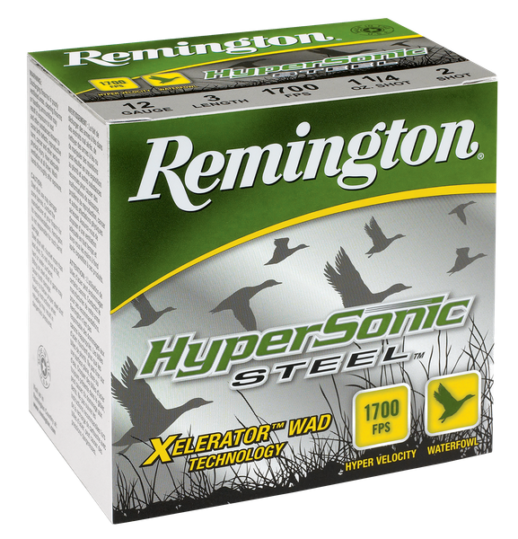 Rem Ammo Hypersonic Steel 25pk - 20ga 3" 1600fps. 1oz. #2