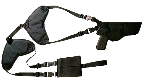 Bulldog Deluxe Hztl-shoulder - Holster Rh/lh 4-4.5" BBL's BLK