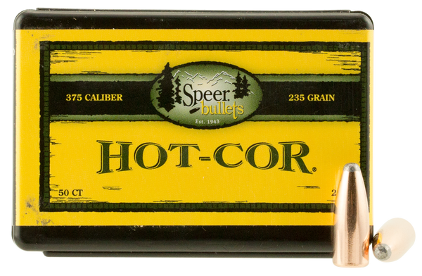 Speer Ammo Hot-cor, Speer 2471      Bull .375 235 Semispitzr       50