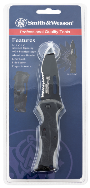 Sw Knives Smith & Wesson, Swk Swblop2bscp Blackops 40% Serrated